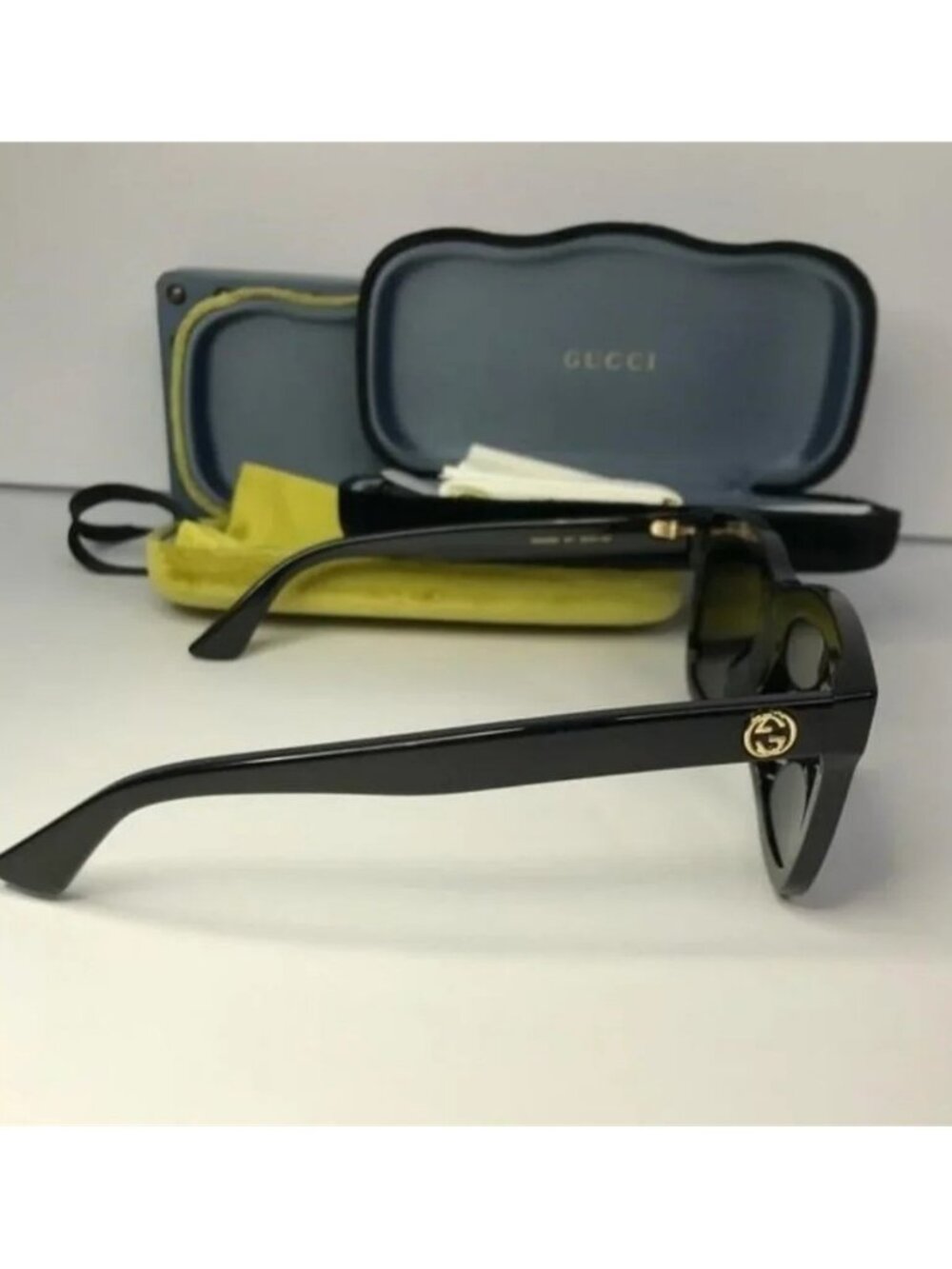 New - Gucci unisex Urban GG0326S GG/0326/S 001 Black Fashion Square Sunglasses… - Picture 4 of 12